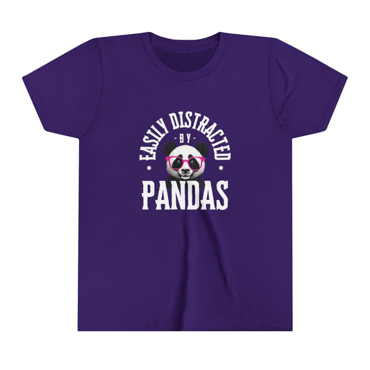 Youth- Distracted by Pandas Short Sleeve Tee
